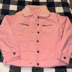 Brand New Without Tags!! Girls Size Large Pink Platinum Button-up Jacket in Pink